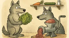 Witz: Was ist der Unterschied zwischen zwei Wölfen?